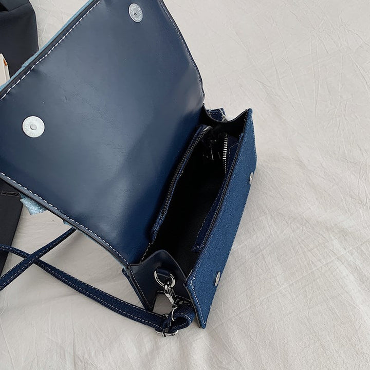Unique Denim Crossbody Handbag