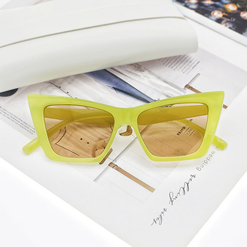 Women's Cat Eye Sunglasses with Transparent Frame and UV Protection Stornfield