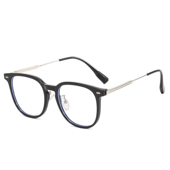 Women's clear rectangular glasses with delicate metal frame Stornfield