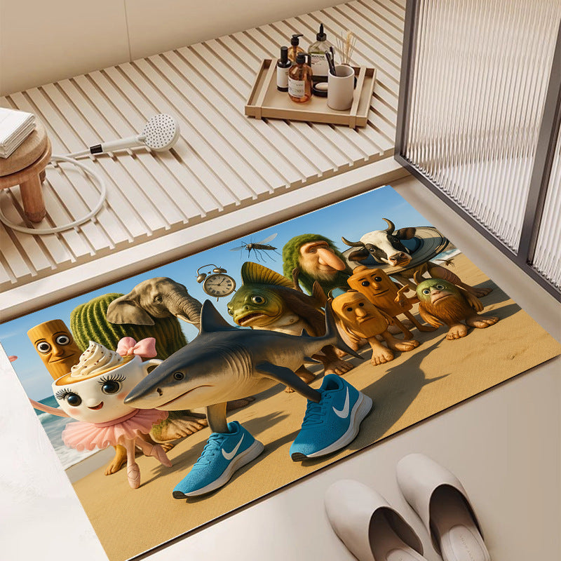 Artistic Ballerina-Themed Area Mat Stornfield