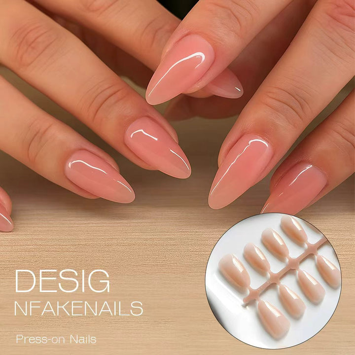 Elegant Almond-Shaped Press-On Nails Stornfield