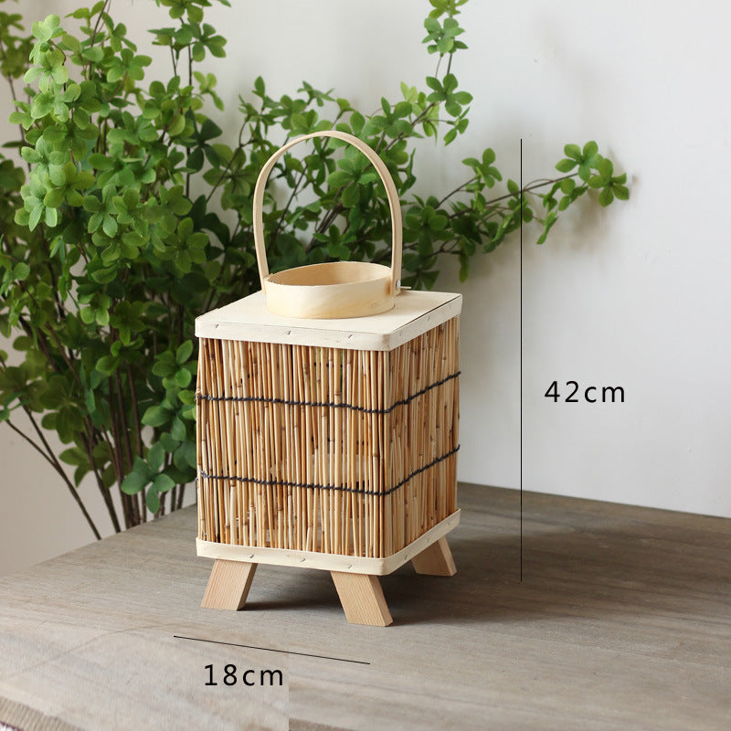 Stylish lantern made of natural materials Stornfield