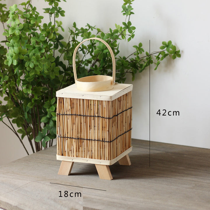 Stylish lantern made of natural materials Stornfield