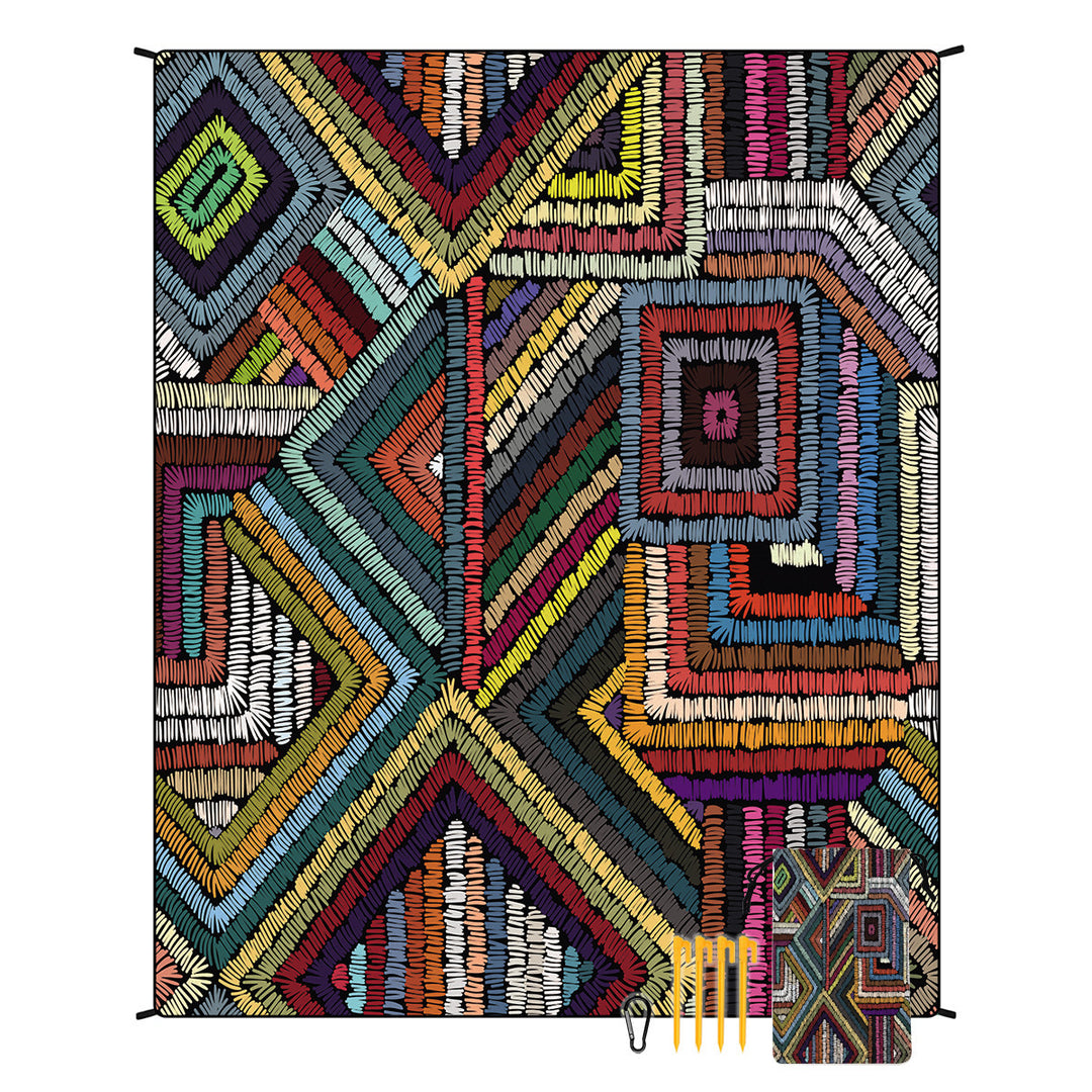 Geometric Print Tapestry Stornfield