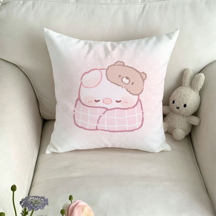 Cute Character-Themed Plush Throw Pillow