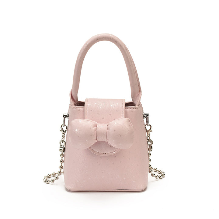 Bow-Embellished Mini Handbag