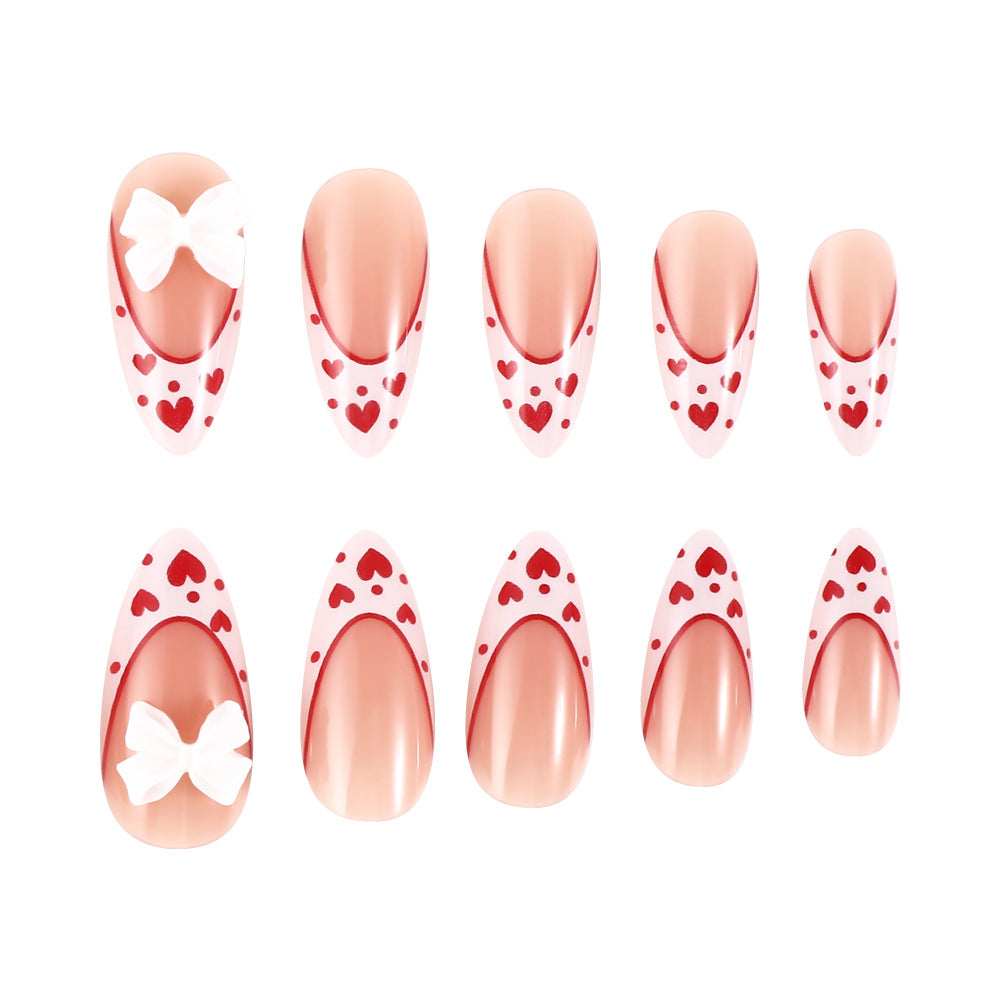 Heart-Themed Nail Art Design Stornfield