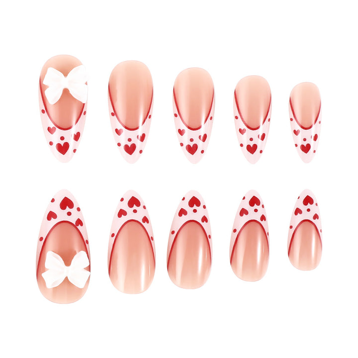 Heart-Themed Nail Art Design Stornfield