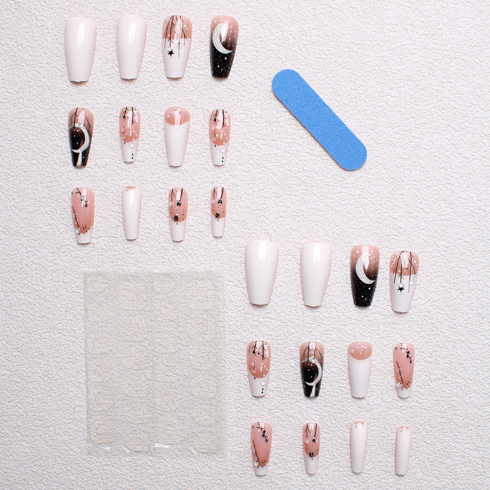 Starry Night-Themed Press-On Nails Stornfield