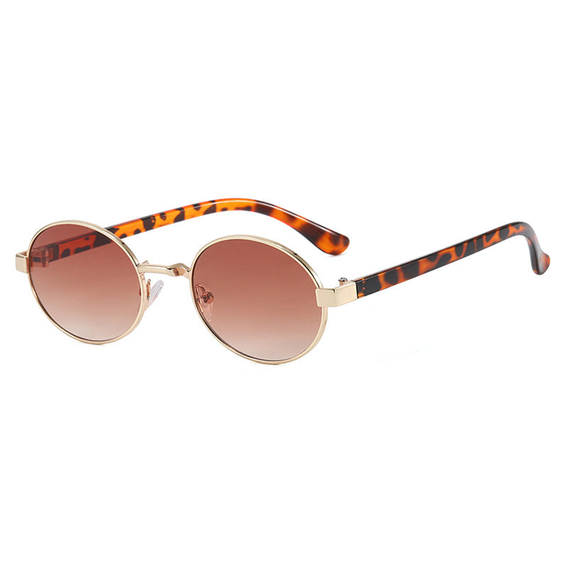 Women's round glasses with elegant metal frame and adjustable nose pads Stornfield