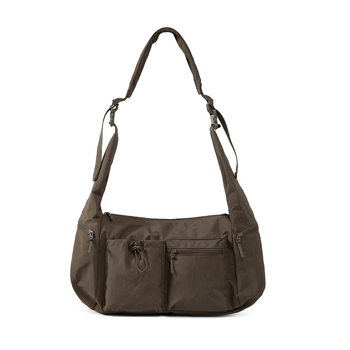 Spacious Multi-Pocket Utility Shoulder Bag