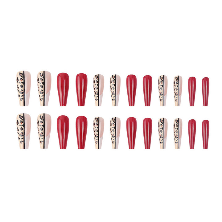 Leopard Print and Glossy Press-On Nail Set Stornfield