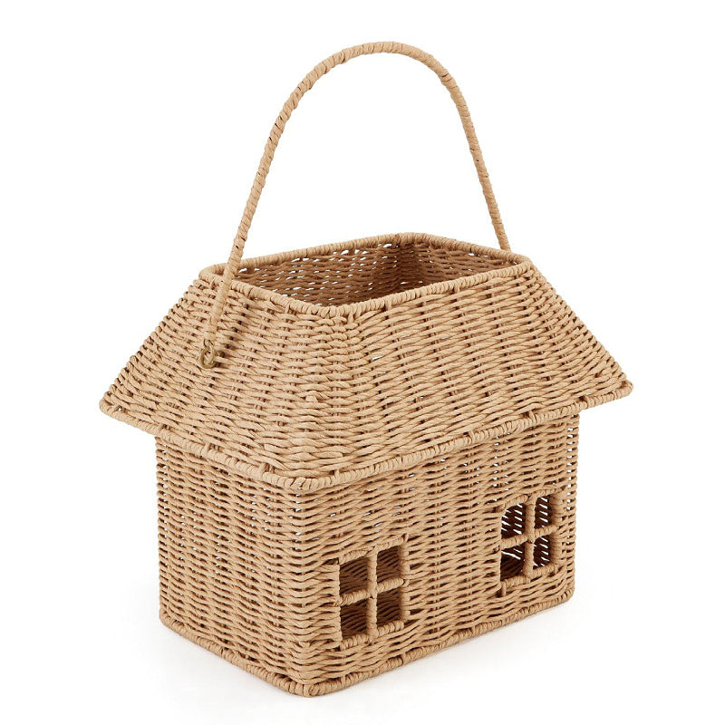 Playful storage basket in the shape of a house Stornfield