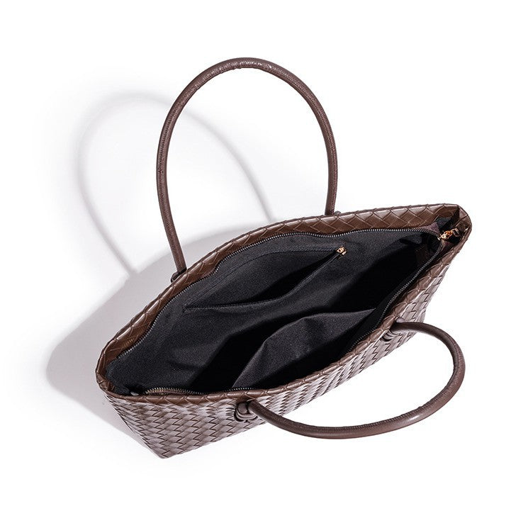 Woven Leather Tote Bag Stornfield