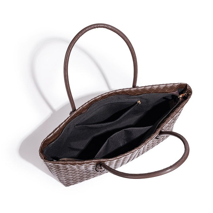 Woven Leather Tote Bag Stornfield