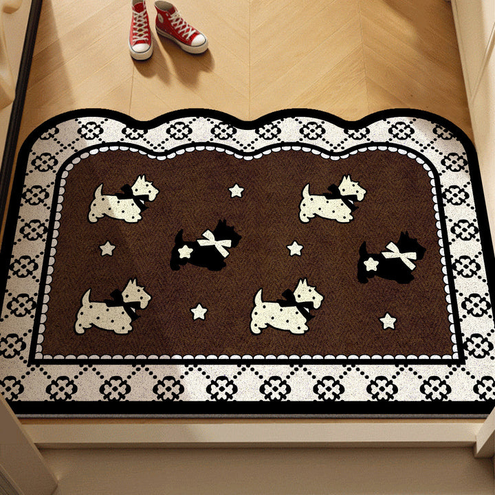 Decorative Dog-Themed Entrance Mat