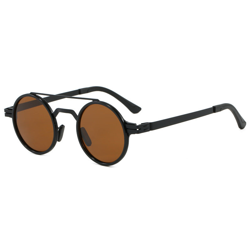 Ladies fashionable round sunglasses with minimalist design Stornfield