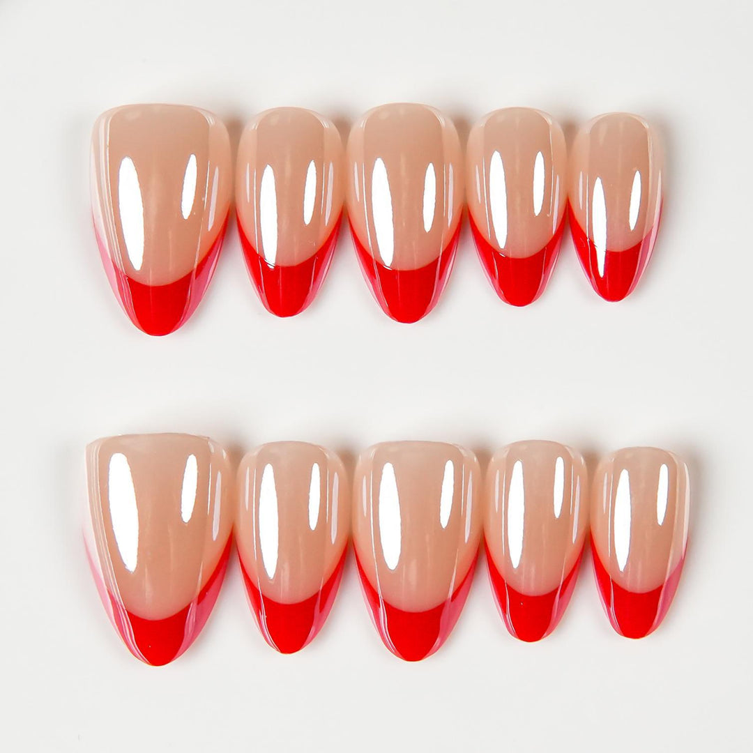 Stylish French Tip Press-On Nails