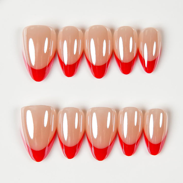 Stylish French Tip Press-On Nails