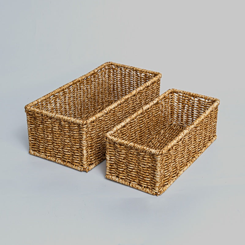 Rectangular Woven Storage Basket Stornfield