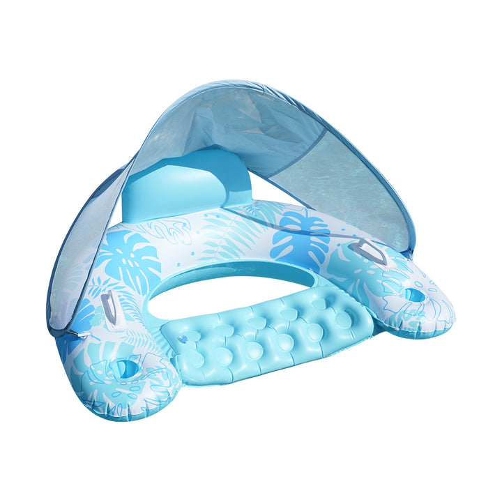 Unisex Inflatable Comfort Pool Lounger with Headrest Stornfield