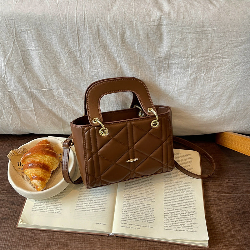 Quilted Mini Handheld Shoulder Bag