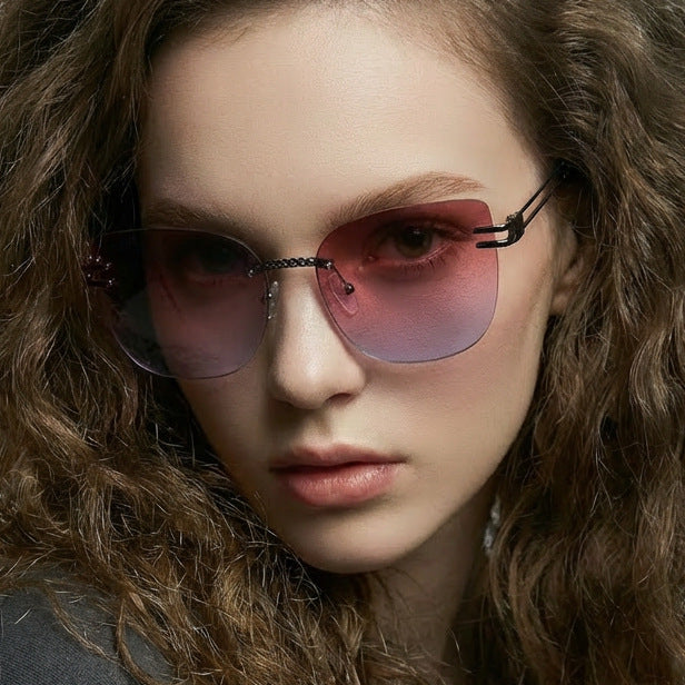 Women's Oversized Sunglasses with Stylish Gradient and Unique Frame Stornfield