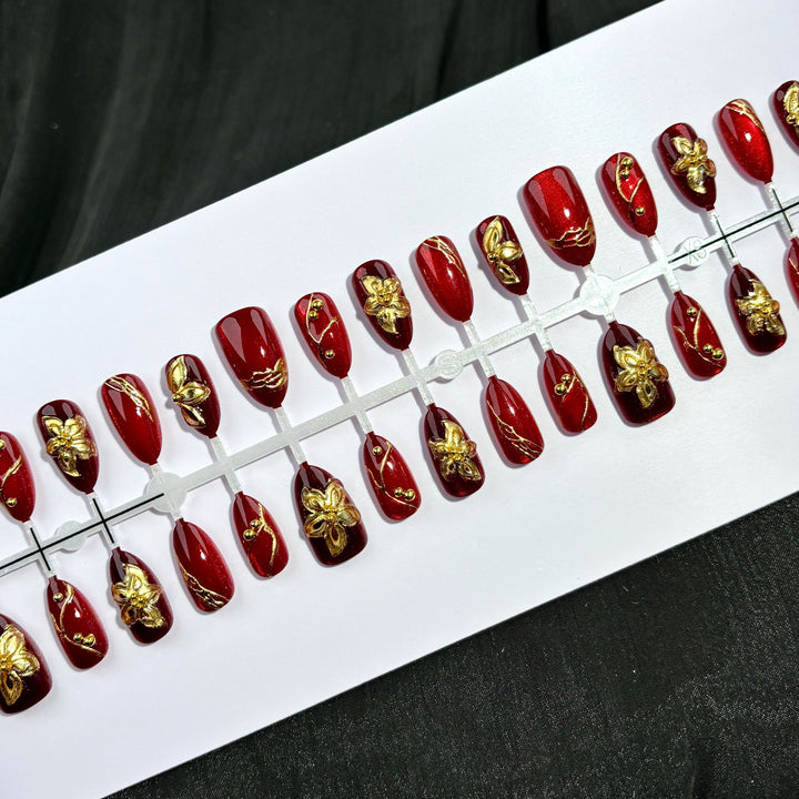 Luxury Floral Design Press-On Nail Kit