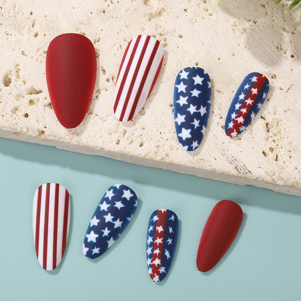 Creative nail art with patriotic designs Stornfield