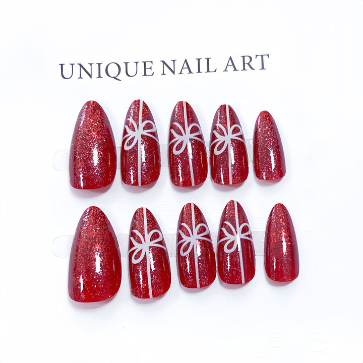 Festive Glittery Press-On Nail Set Stornfield