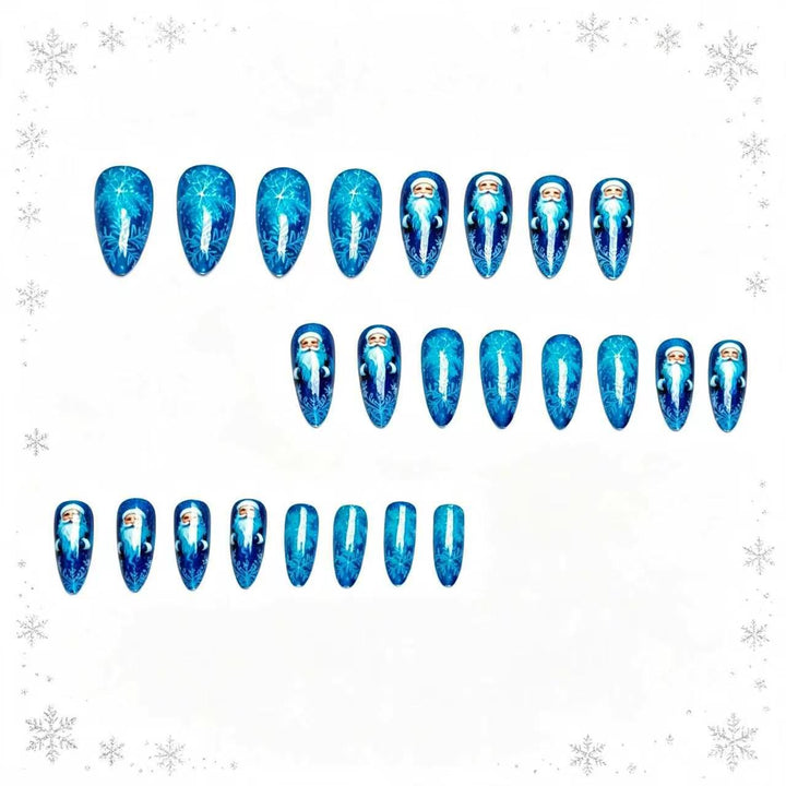 Artificial nails with festive Santa design Stornfield
