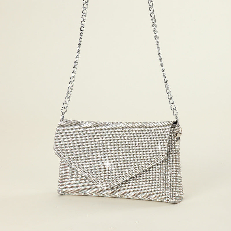 Rhinestone-Studded Evening Clutch