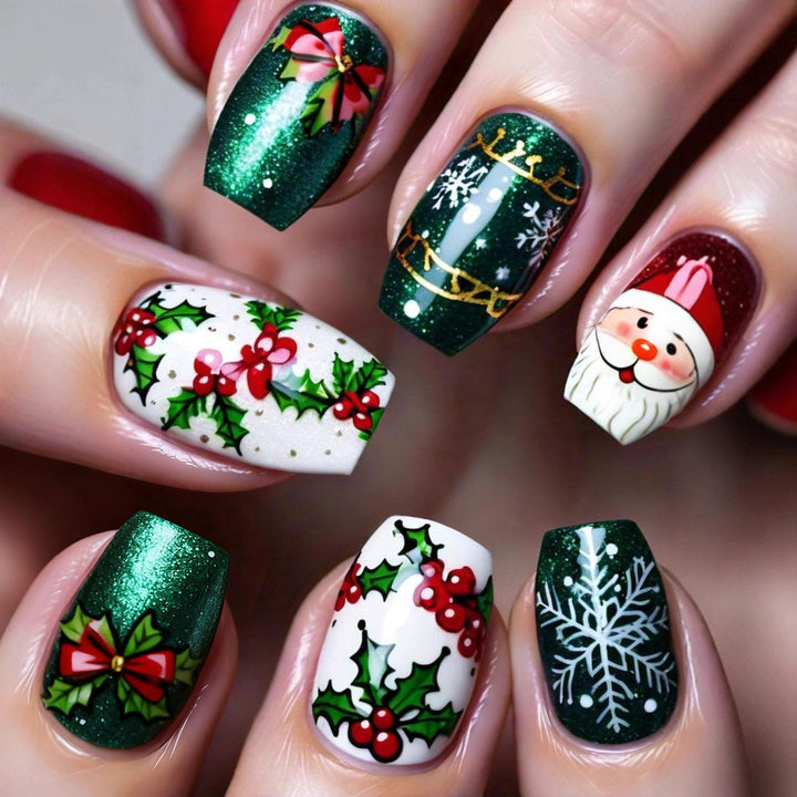 Creative Art Nails In Festive Christmas Design Stornfield