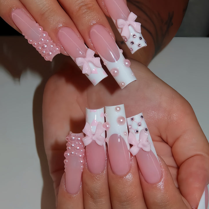 Elegant Decorative Press-On Nail Art Set Stornfield