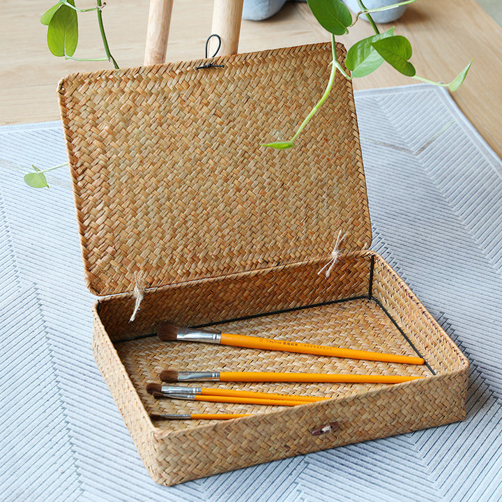 Unisex Handwoven Storage Box with Lid Stornfield