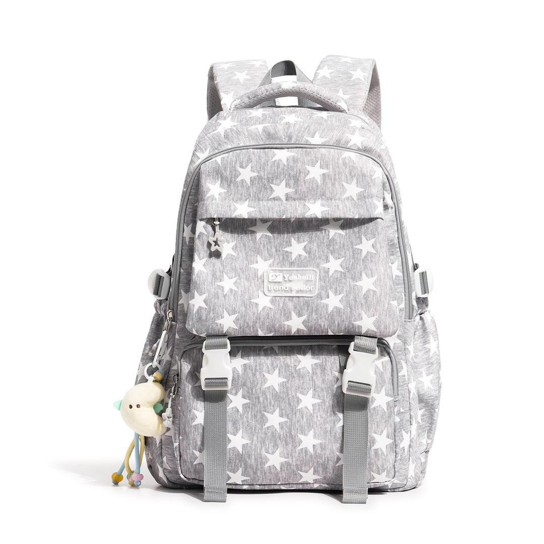 Stylish Star-Embellished Casual Backpack Stornfield