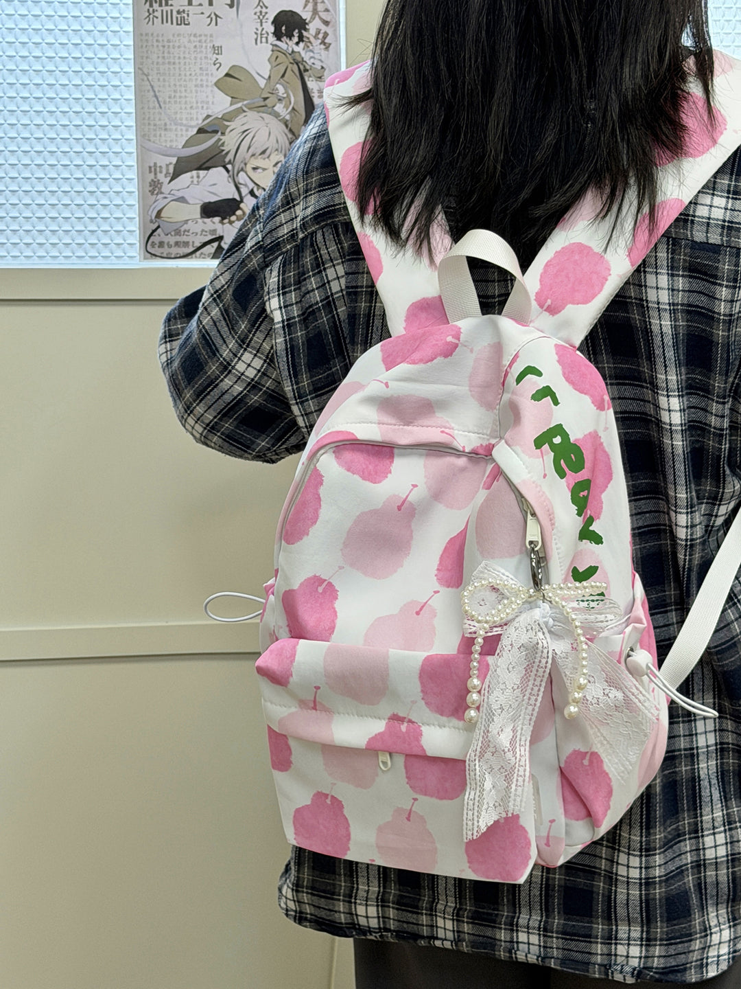 Playful Apple-Patterned Backpack Stornfield