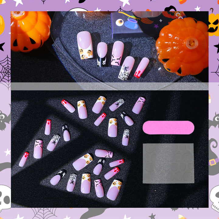 Creative Halloween Nail Art Set with Spooky Designs Stornfield