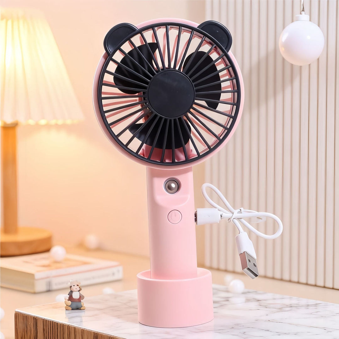 Women Portable Hand Fan with Spray Function Stornfield