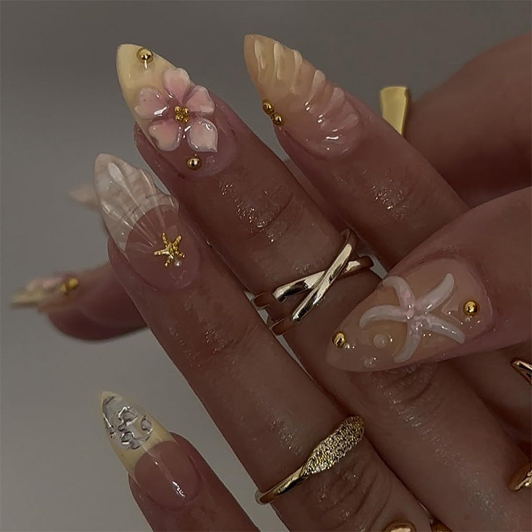Premium Decorative Press-On Nail Set Stornfield