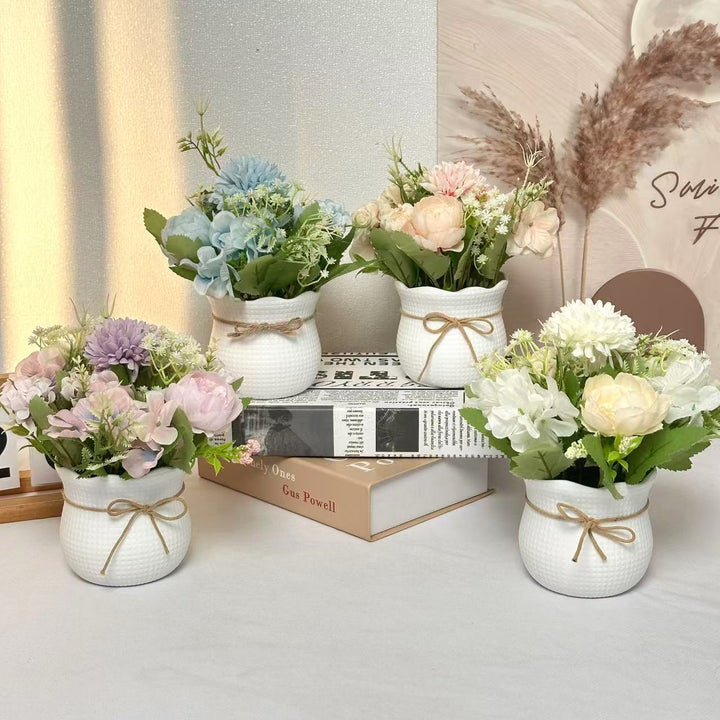 Artificial Orchid Plant Arrangement for Home Decor