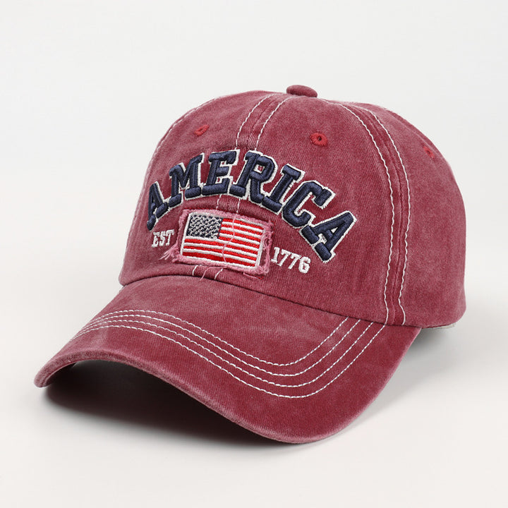 Men's Vintage-Inspired Embroidered Baseball Cap Stornfield