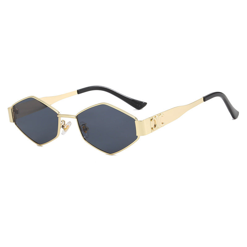 Women's fashionable sunglasses with unique hexagonal frame Stornfield