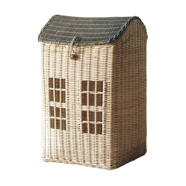 Decorative Woven House-Shaped Storage Basket Stornfield