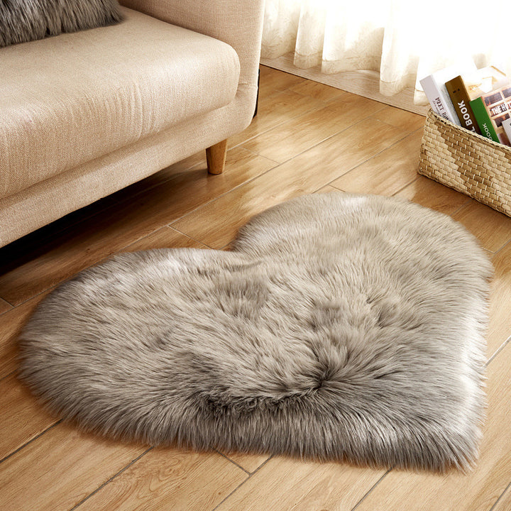 Plush Heart-Shaped Area Rug Stornfield