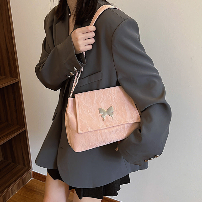 Chic Butterfly Accent Slouchy Handbag Stornfield