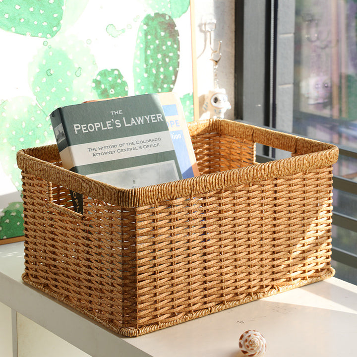 Unisex Practical Storage Basket with Open Handles Stornfield