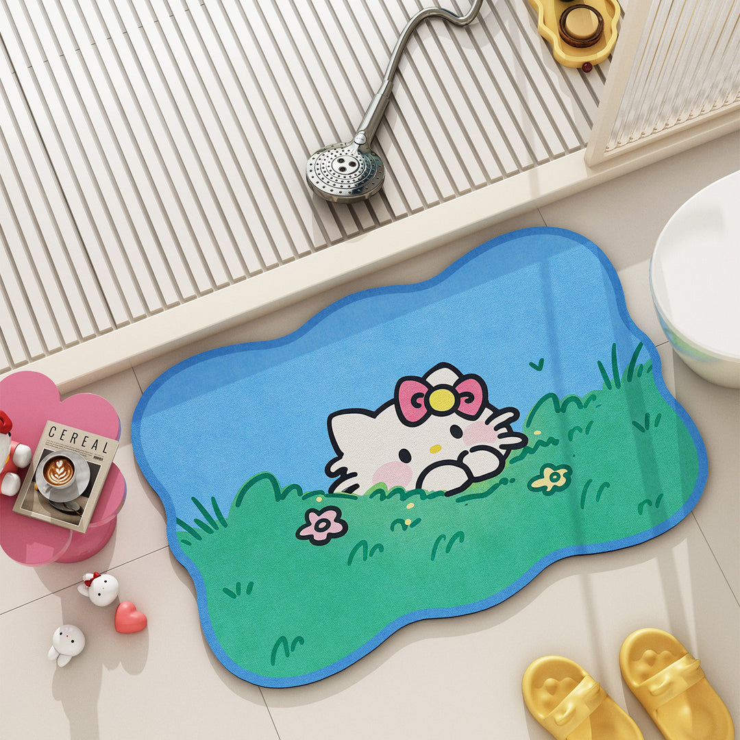 Cartoon-Themed Bath Mat