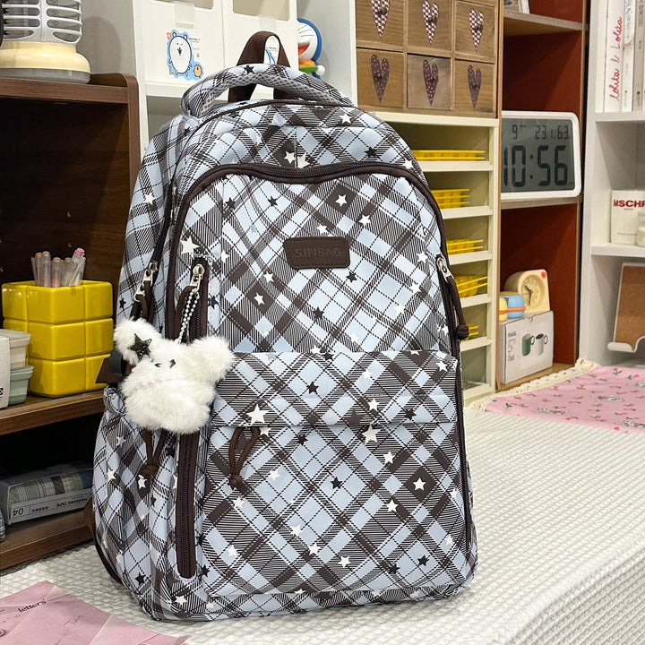 Plaid Patterned Backpack Stornfield