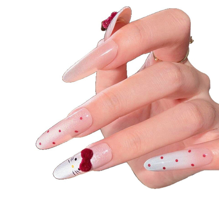 Artistic Floral Design Press-On Nail Set Stornfield
